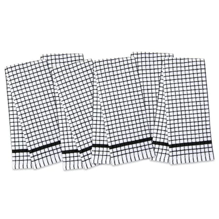 Monarch Brands Classic Checkered Kitchen Towels , Black, 144PK SC-CHK-KT-BLK-CS